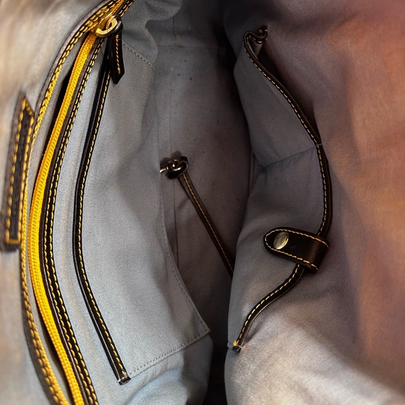 Dooney & Bourke Black Handbag with Colorful Logo - Picture 9 of 16